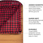 TETON Sports Deer Hunter -35F and 0F Degree Sleeping Bag. Warm and Comfortable Camping Sleeping Bags, Teton Tough Canvas Shell for Camping, Hunting, and Cold Weather