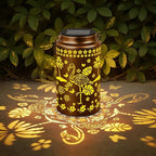 4 Pack Flamingo Solar Lanterns Outdoor Waterproof, Metal Hanging Lights Decorations for Garden Yard Lawn Patio, Flamingo Gifts for Women Mom Grandma Gardener for Mother'Day Christmas