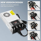 Adjustable 0-48V Power Supply 12.5A 600W, 110V AC to DC 0-48V Buck Converter 0-12.5A 600W Power Supply with LCD Display Adjustable Voltage Current 110V/220V AC to 48V DC Converter