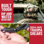 Surviveware 119 Pcs Comprehensive Premium Survival First Aid Kit - Medical Emergency Kit for Travel Camping Gear, Home Essentials & Outdoor Emergencies - HSA & FSA Eligible Survival Kit