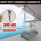 sprookber 304 Stainless Steel Pad Eye Snap Hooks, M8 Heavy Duty Ceiling Hooks, 1200 lb Capacity Hammock Swing Hanging kit, Plant Hangers, Marine Hardware Staple Hook Loop with Screws, Set of 8(Black)