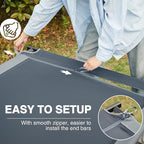 EVER ADVANCED Extra Wide Camping Cot for Adults Oversized XXL Sleeping Cots Folding Cot Bed with Carry Bag, 84.3" L x 41.9" W, Support to 550 lbs