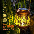 Sunflower Solar Lanterns Outdoor Waterproof Hanging Solar Lights Sunflower Gifts for Women/Men/Sunflower Lovers Gifts Metal Decorative LED Sunflower Lanterns for Garden Decor,Patio,Lawn,Pathway,Yard