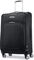 Samsonite Solyte DLX Softside Expandable Luggage with Spinner Wheels, Midnight Black, 3-Piece Set (20/25/29)