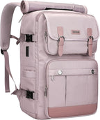 PIJUSHI Travel Backpack for Women Carry on Luggage Backpack Convertible Large Laptop Duffel Bag for Airplanes(PE049 Ashen Purple)