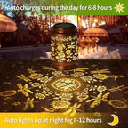 Solar Lanterns Outdoor Waterproof Garden Decor, Metal LED Garden Light,for Yard, Patio, Lawn, Tabletop, Pathway, Landscape,Walkway, Terrace, Balcony(Dragonfly)