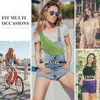 MAXTOP Large Crossbody Fanny Pack with 4-Zipper Pockets,Gifts for Enjoy Sports Festival Workout Traveling Running Casual Hands-Free Wallets Waist Pack Phone Bag Carrying All Phones