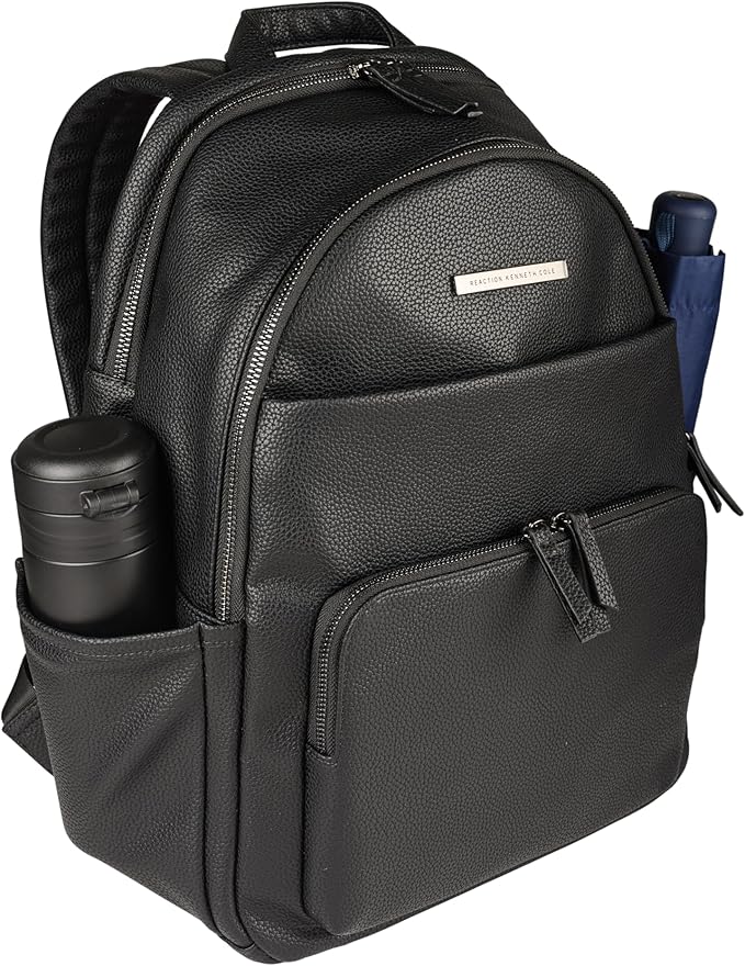 Kenneth Cole Reaction Marley Double Compartment Vegan Leather Womens 15" Laptop Fashion Backpack