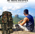 Hiking Backpack for Men 70L/100L Camping Backpack Military Rucksack Molle 3 Days Assault Pack for Climbing