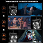 KITWLEMEN 20000mAh Battery Powered Camping Fan - 58H Max Cooling, Rechargeable Battery Operated Desk Fan with 4 Speeds, Bright Light & Hanging Hook, Portable for Tent Outdoor Hurricane Power Outage