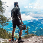 EM300 Portable Solar Station, 259Wh LiFePO4 Battery, 65W USB-C PD Fast Charging, 600W Peak, AC/DC/USB-A Output for Camping, Home and Emergency Use (300W Portable Power Station)