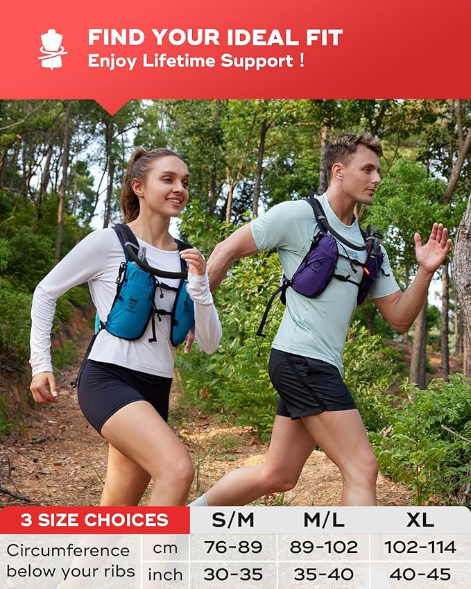 UTOBEST Upgrade Running Hydration Vest 10L, Running Backpack for Women Men Multi-Functional Storage, Adjustable Water Vest for Trail Marathon Race Jogging Cycling