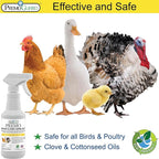 Poultry Spray by Premo Guard – 16 oz – Treat Mites, Fleas, Flies, and Lice – Effective Plant Based – Chicken, Turkey, Waterfowl, and Birds – Best Natural Protection for Control & Prevention