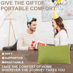 Travel Pillow Backpacking Pillow, Compressible Memory Foam Pillow Breathable Cover for Travel Airplane Hiking and Car