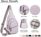 Sling Bag Crossbody Bags for Women Small Cross Body Bag Fanny Packs Chest Sling Purse for Daily Travel Leisure Sport