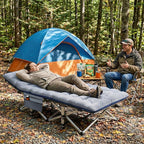 ABORON XXL Camping Cot for Adults 900LBS - 78"×32" Oversized Folding Bed with Mattress Pad, Heavy Duty 1200D Oxford Outdoor Cot with Carry Bag