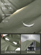 FREE SOLDIER Men's Outdoor Cargo Hiking Pants with Belt Lightweight Waterproof Quick Dry Tactical Pants Nylon Spandex