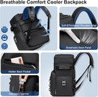 Weitars Insulated Cooler Backpack,Double Deck Waterproof Soft Cooler Bag,Backpack Coolers Leak Proof Lunch Backpack for Men Women for Travel,Camping,Picnic,Beach,Picnic,Outdoor 31L/52 Can