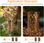 Dragonfly Solar Lights Outdoor Garden, Solar Lanterns Outdoor Waterproof, Led Decorative Garden Lights for Lawn, Landscape, Patio, Porch Hanging Lantern, Birthday Gift for Women, Ladies, Mom, Grandma