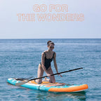 UPWELL 10'6"/11'/11'6" Inflatable Paddle Board, Stand Up Paddlboard for Youth & Adults, Stable Design, Premium SUP Accessories, Backpack, Leash, Hand Pump, Fins