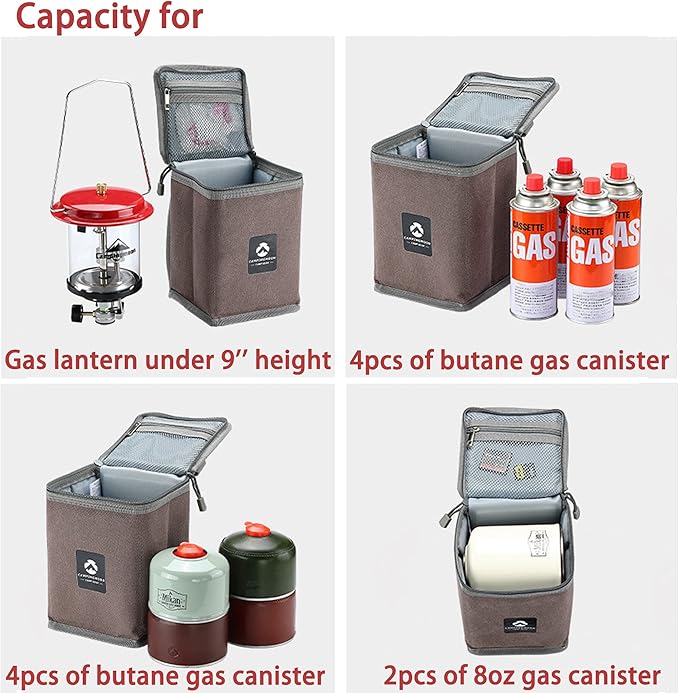 CAMPINGMOON Camping Gear Lantern Storage Case T-8,T-9