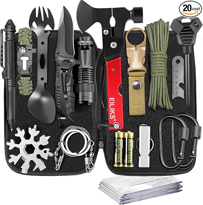 Gifts for Men Dad Him Birthday Christmas Fathers Day, Cool Gadget/Survival Gear and Equipment, Unique Camping Hunting Hiking Outdoor Gear, Gift Idea for Valentines Day Boyfriend Boys Stocking Stuffer