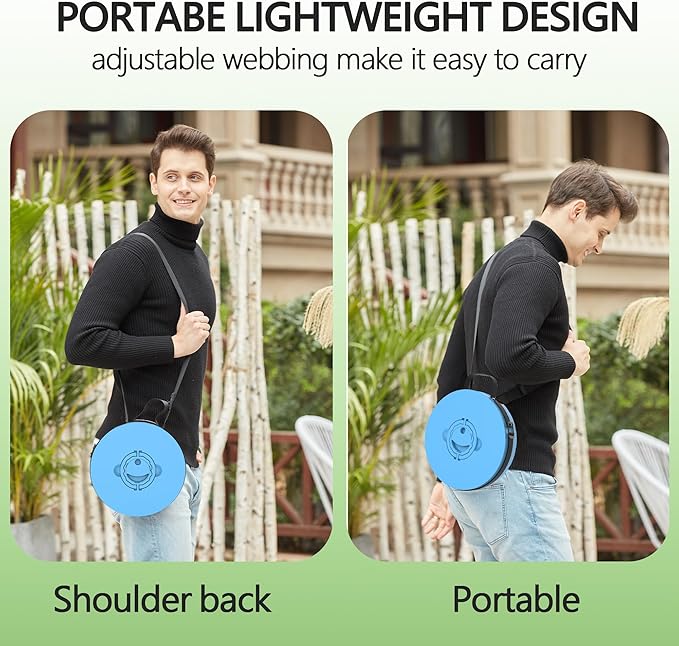 ALEVMOOM 2025 Upgraded XXL Collapsible Stool with Cushion 19.7",1000lbs Max Weight,Wider & Taller Pop Up Seat, Heavy Duty Portable Retractable Folding Chair or Travel Foot Rest for Camping & Outdoors