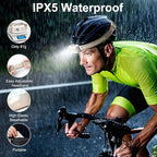 Mini Rechargeable Headlamp Flashlight,Super Bright LED,Sensor Control, 5 Light Settings, IPX5 Waterproof & Lightweight, Ideal for Camping, Running & Hiking Outdoor (2 Pack)