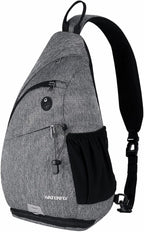 WATERFLY Sling Bag Crossbody Backpack: Over Shoulder Daypack Casual Cross Chest Side Pack