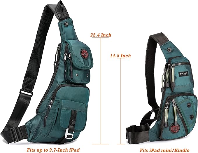 NICGID Sling Bag Chest Shoulder Backpack Crossbody Bags Casual Daypack for Men Women