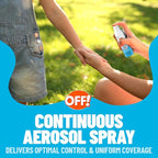 OFF! Insect Repellent Aerosol for Adults & Kids, Fragrance-Free Bug Spray for Everyday Protection from Mosquitoes and Ticks, 5 oz, Pack of 2