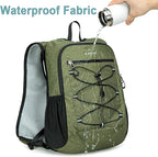 BOVIP Lightweight Hydration Back,15L Multipurpose Hiking Backpack with 1.5L Water Bladder ,Hydro Water Daypack for Cycling Hiking Rave for Men Women