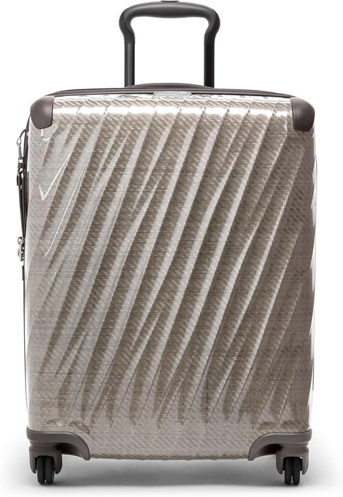 TUMI - 19 Degree Lite 4 Wheel Luggage - Lightweight and Highly Durable, Modern Contour, Hard Shell Men's and Women's Suitcase - 21.75" Continental Carry-On, Titanium Grey