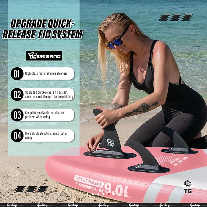 Inflatable Paddle Board with Premium SUP Board Accessories, Allround Paddle Boards for Adults/Kids,Stand Up Paddle Board Defender Collection