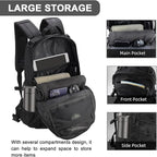 25L Hiking Backpack Small Tactical Backpack Daypack Camping Trekking Hunting Molle Pack for Men Women, Black