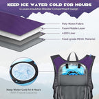 Maelstrom Hydration Hiking Backpack with 2L/3L Water Bladder, High Flow Bite Valve Camping Daypack Lightweight