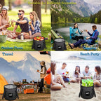 Esthesia Collapsible Bucket, 5 Gallon Portable Folding Water Container for Travelling, Camping, Hiking, Fishing, Gardening