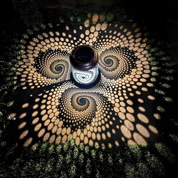 Solar Lanterns Outdoor Hanging Lantern Metal Waterproof LED Lantern with Solar Powered Garden Patio Decorations Decor with Handle Christmas Gift Idea