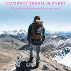 Camping Blanket, Packable Lightweight Down Alternative Puffy Camping Picnic Outdoor Blankets Warm Waterproof Hammock Top Quilt for Sleeping Travel Stadium Hiking Indoor Cold Weather 55"x78.8"