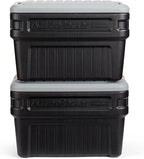Rubbermaid ActionPacker️ 24 Gal Lockable Storage Box Pack of 2, Outdoor, Industrial, Rugged, Grey and Black
