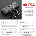 Hanke 20 Inch Expandable Carry On Luggage 22x14x9 Airline Approved Softside Suitcases with Wheels Lightweight Travel Luggage Rolling Suitcase with Lock for Men and Women.(Dark Gray)