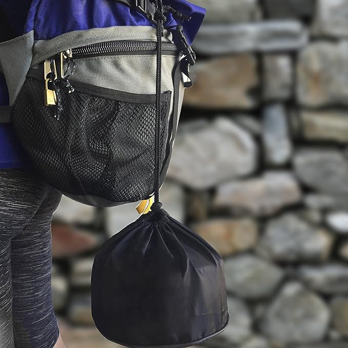 Camping Cookware Mess Kit – 12 PCS Lightweight Camping Cooking Set with Pots, Pans & Utensils – Compact Backpacking Cookware Gear – Portable Camp Kitchen Equipment for Hiking & Outdoor Stove Use