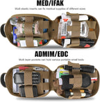 PETAC GEAR Tactical Rip Away Medical IFAK Pouch Tear Off First Aid EDC Pouches Molle & Belt Outdoor Emergency Survival Bag