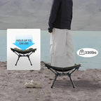 TENPLAY Portable Camping Stools for Adults Heavy Duty,Holds Up to 330lbs,18 Inch Oversized Folding Stools with All-in-One Seat & Carry Bag Design for Camping Outdoor Beach Travel Hiking Fishing Green