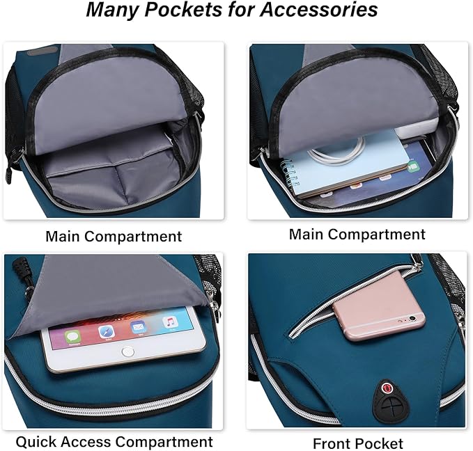 MOSISO Sling Backpack, Multipurpose Crossbody Shoulder Bag Travel Hiking Daypack