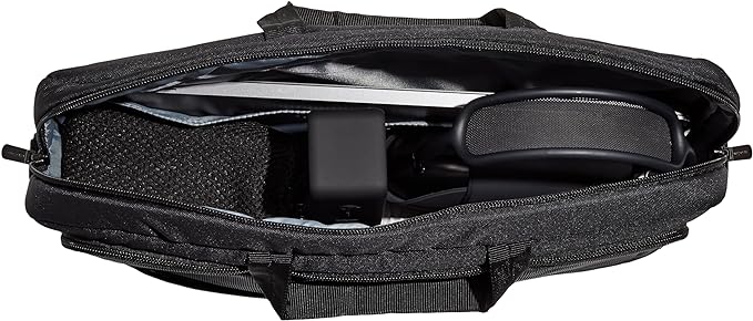 Amazon Basics 17.3-Inch Laptop Shoulder Bag, Fits Dell, HP, ASUS, Lenovo, MacBook Pro and more, Black