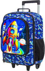 KLFVB Kids Luggage for Boys Girls, Cute Rolling Wheels Suitcase for Toddler, Children Travel Carry on Suitcase