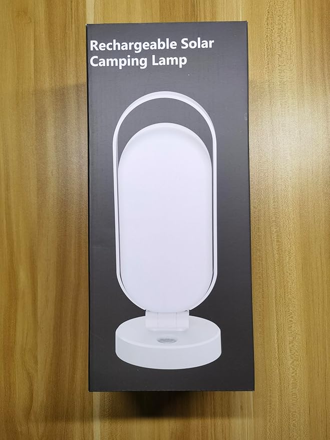 Hapfish Rechargeable Solar Camping Lantern, 5000mAh Battery Powered LED Lights, Dimmable Foldable Waterproof Camping Essentials, Lamp for Power Outages, Camping Gear, Hurricane, Emergency, Indoor