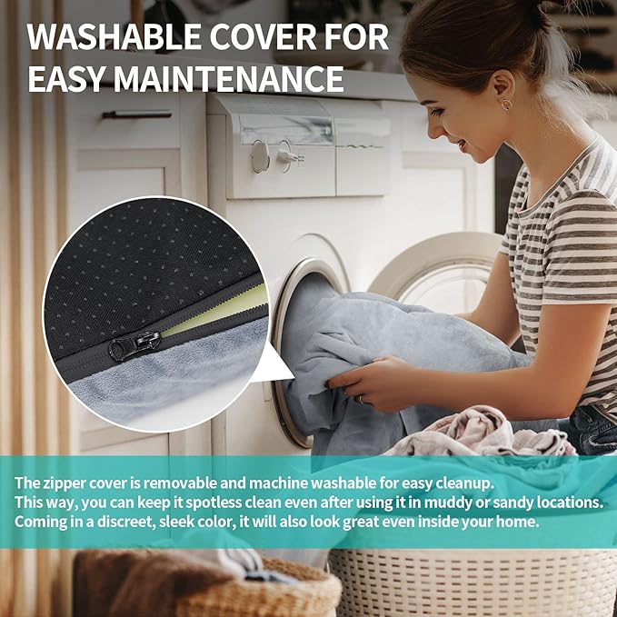 Memory Foam Camping Mattress Pad, Portable Sleeping Pad Roll Up Travel Mattress Waterproof Foldable Floor Cot Mattress Guest Bed for Sleepover