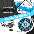 InnoExpo Inflatable Stand Up Paddle Boards with Premium Accessories, Wide Stable SUP Paddle Board Design, Non-Slip Comfort Deck for Youth & Adults